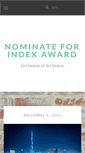 Mobile Screenshot of nominateforindexaward.dk